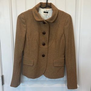 Jcrew brown wool jacket
